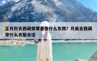正月份去西藏需要备些什么东西？月底去西藏穿什么衣服合适
