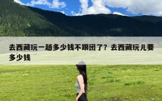 去西藏玩一趟多少钱不跟团了？去西藏玩儿要多少钱