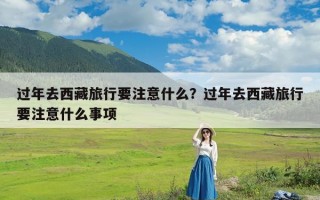 过年去西藏旅行要注意什么？过年去西藏旅行要注意什么事项