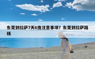 东莞到拉萨7天6夜注意事项？东莞到拉萨路线
