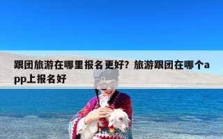 跟团旅游在哪里报名更好？旅游跟团在哪个app上报名好