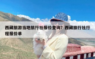 西藏旅游当地旅行社报价查询？西藏旅行社行程报价单