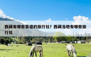 西藏有哪些靠谱的旅行社？西藏当地有哪些旅行社