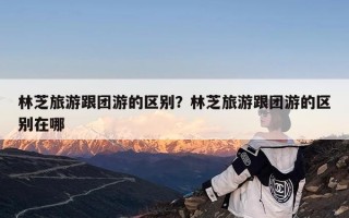 林芝旅游跟团游的区别？林芝旅游跟团游的区别在哪