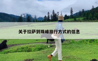 关于拉萨到珠峰旅行方式的信息