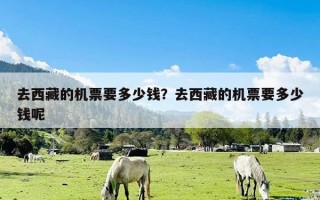 去西藏的机票要多少钱？去西藏的机票要多少钱呢