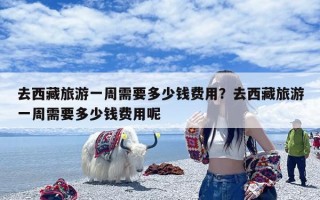 去西藏旅游一周需要多少钱费用？去西藏旅游一周需要多少钱费用呢