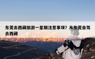 东莞去西藏旅游一星期注意事项？从东莞自驾去西藏