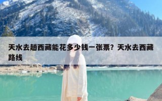 天水去趟西藏能花多少钱一张票？天水去西藏路线