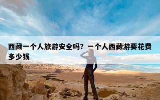 西藏一个人旅游安全吗？一个人西藏游要花费多少钱