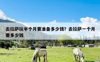去拉萨玩半个月要准备多少钱？去拉萨一个月要多少钱