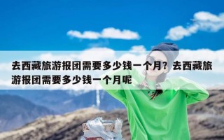 去西藏旅游报团需要多少钱一个月？去西藏旅游报团需要多少钱一个月呢