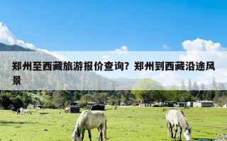 郑州至西藏旅游报价查询？郑州到西藏沿途风景