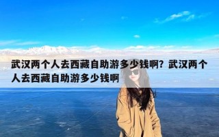 武汉两个人去西藏自助游多少钱啊？武汉两个人去西藏自助游多少钱啊