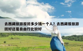 去西藏旅游报团多少钱一个人？去西藏报旅游团好还是自由行比较好