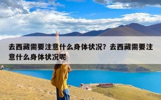 去西藏需要注意什么身体状况？去西藏需要注意什么身体状况呢