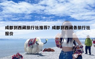成都到西藏旅行社推荐？成都到西藏各旅行社报价