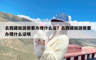 去西藏旅游需要办理什么证？去西藏旅游需要办理什么证明