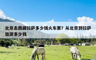 北京去西藏拉萨多少钱火车票？从北京到拉萨旅游多少钱