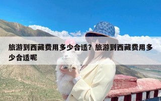 旅游到西藏费用多少合适？旅游到西藏费用多少合适呢