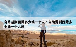 自助游到西藏多少钱一个人？自助游到西藏多少钱一个人玩
