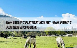 扬州到拉萨7天游旅游团攻略？扬州到拉萨7天游旅游团攻略路线