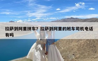 拉萨到阿里拼车？拉萨到阿里的班车司机电话有吗