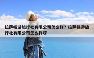 拉萨畅游旅行社有限公司怎么样？拉萨畅游旅行社有限公司怎么样呀