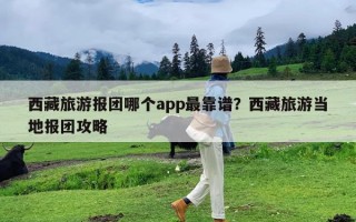 西藏旅游报团哪个app最靠谱？西藏旅游当地报团攻略