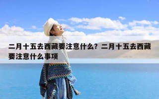 二月十五去西藏要注意什么？二月十五去西藏要注意什么事项