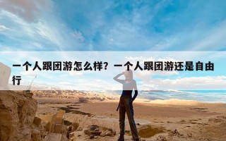 一个人跟团游怎么样？一个人跟团游还是自由行