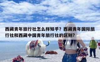 西藏青年旅行社怎么样知乎？西藏青年国际旅行社和西藏中国青年旅行社的区别?
