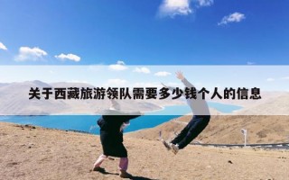 关于西藏旅游领队需要多少钱个人的信息