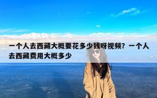 一个人去西藏大概要花多少钱呀视频？一个人去西藏费用大概多少