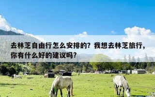 去林芝自由行怎么安排的？我想去林芝旅行,你有什么好的建议吗?