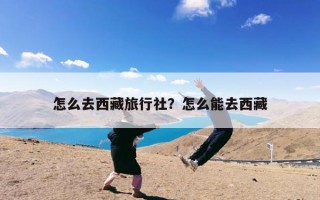 怎么去西藏旅行社？怎么能去西藏
