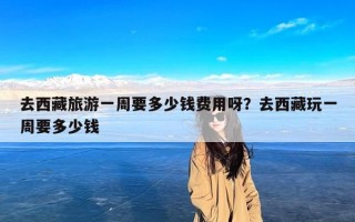 去西藏旅游一周要多少钱费用呀？去西藏玩一周要多少钱