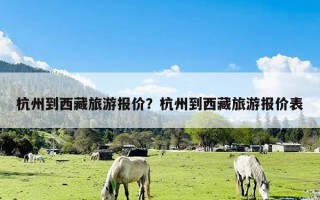 杭州到西藏旅游报价？杭州到西藏旅游报价表