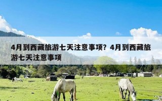 4月到西藏旅游七天注意事项？4月到西藏旅游七天注意事项