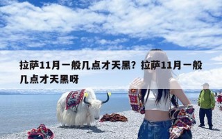 拉萨11月一般几点才天黑？拉萨11月一般几点才天黑呀