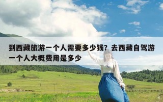 到西藏旅游一个人需要多少钱？去西藏自驾游一个人大概费用是多少