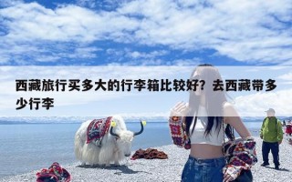 西藏旅行买多大的行李箱比较好？去西藏带多少行李