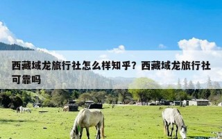 西藏域龙旅行社怎么样知乎？西藏域龙旅行社可靠吗