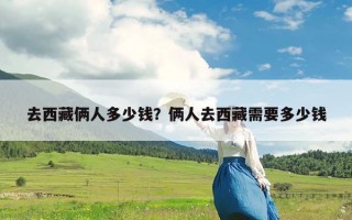 去西藏俩人多少钱？俩人去西藏需要多少钱